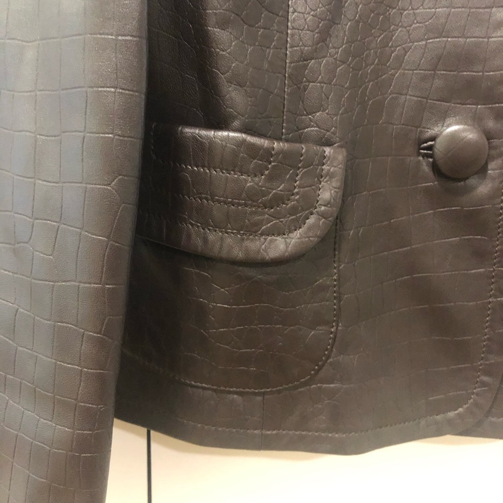 PENDLETON Dark Brown Leather Jacket - Picture 6 of 9